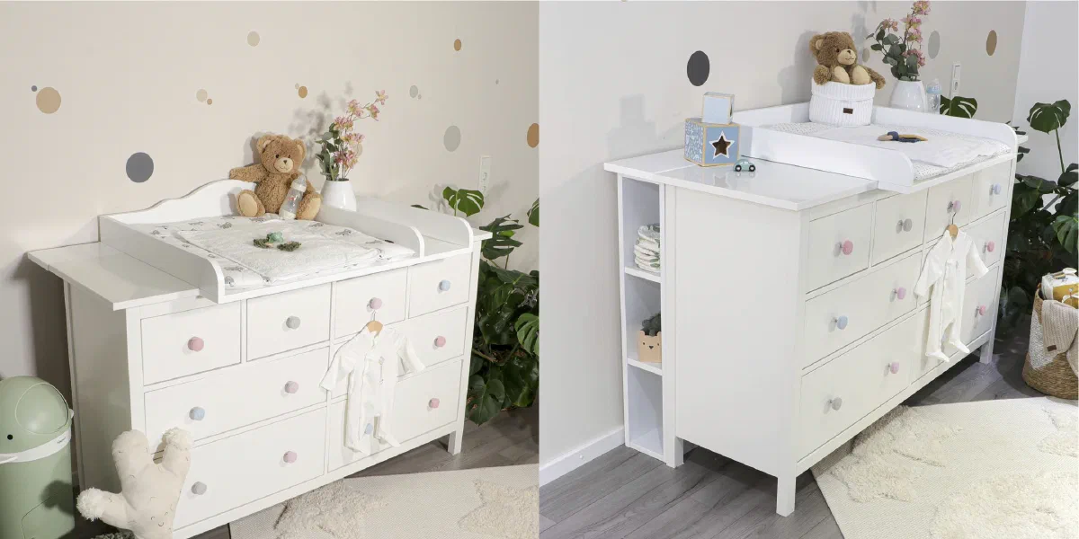 Комод HEMNES с накладкой и полочками Puckdaddy